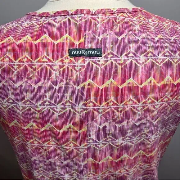 Nuu Muu Pink Purple Graphic Print Back Pocket Athleisure Dress -- 16 - Picture 11 of 14